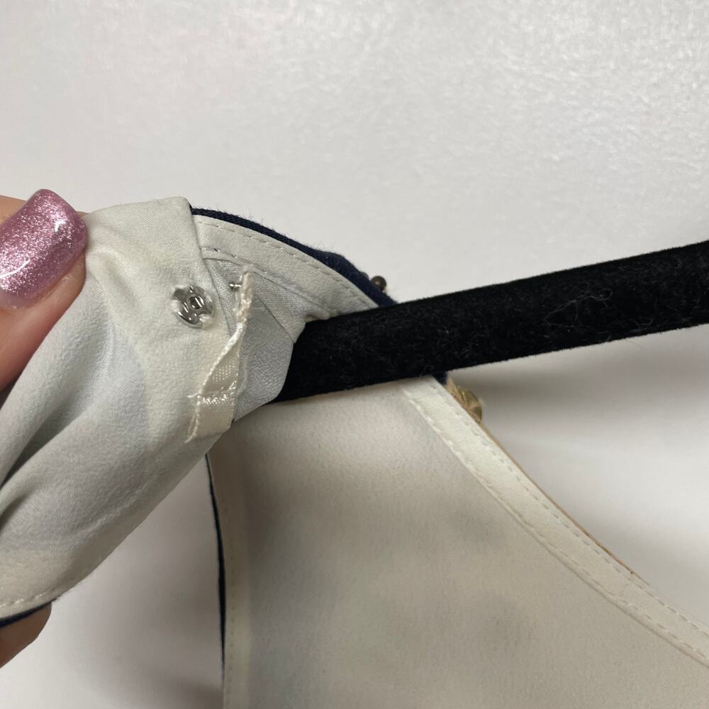 Lilly Pulitzer Wythe Navy Embellished Gold Beaded Shift Dress Size 00 - Picture 7 of 12